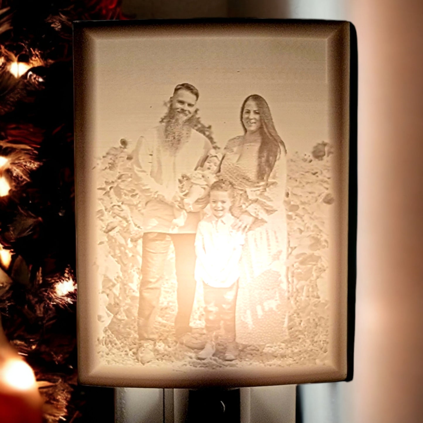 LED 3D Printed Lithophane Night Light (Personalized)