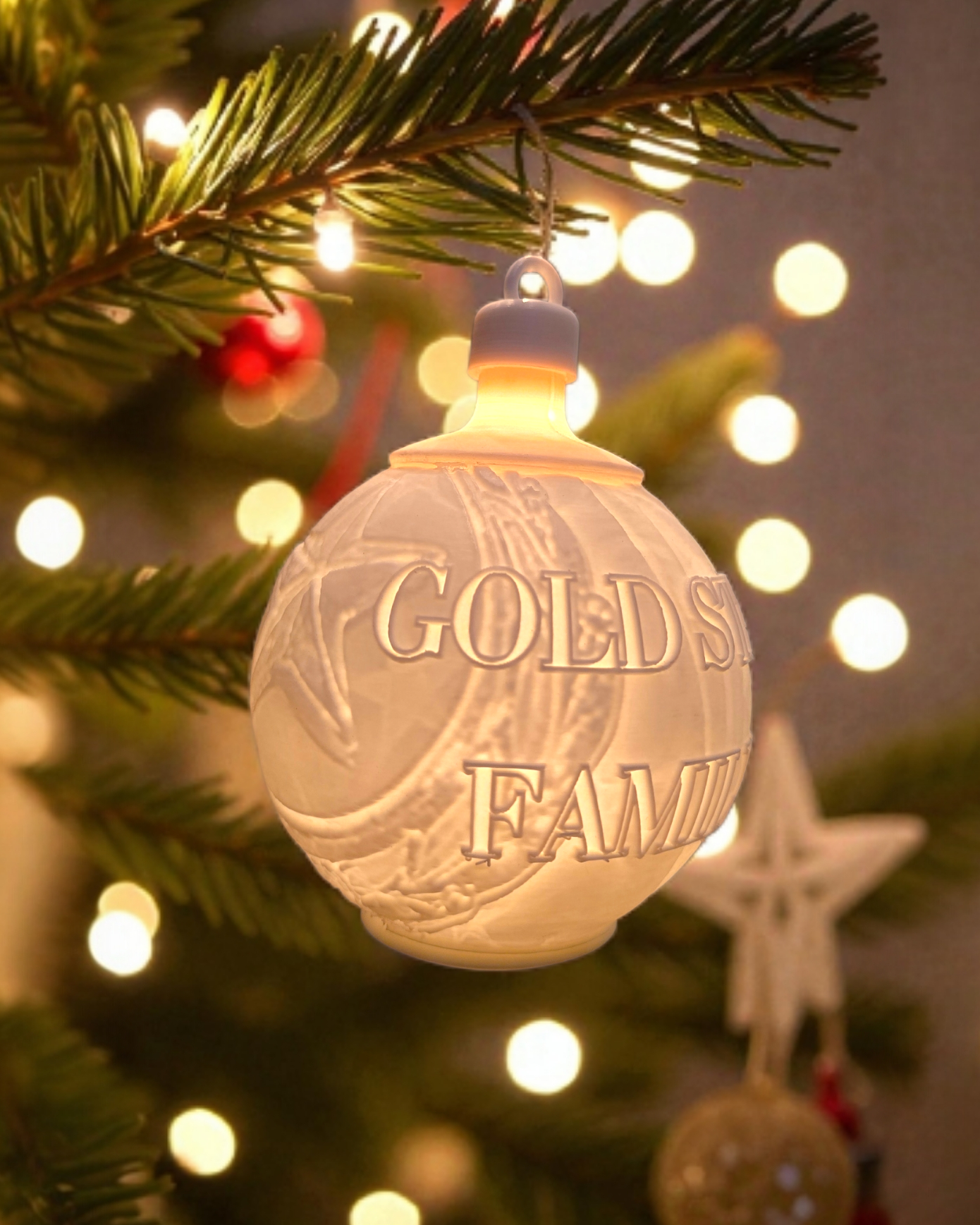 White House Gold Star Tree State Ornament - Choose Your State
