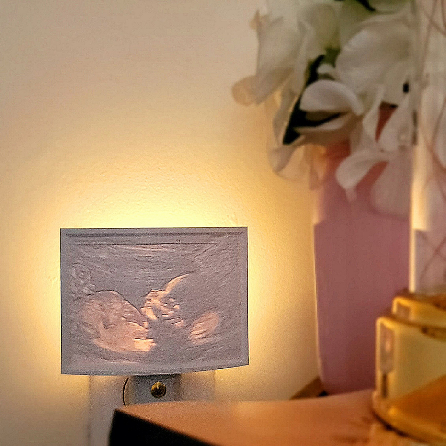 LED 3D Printed Lithophane Night Light (Personalized)