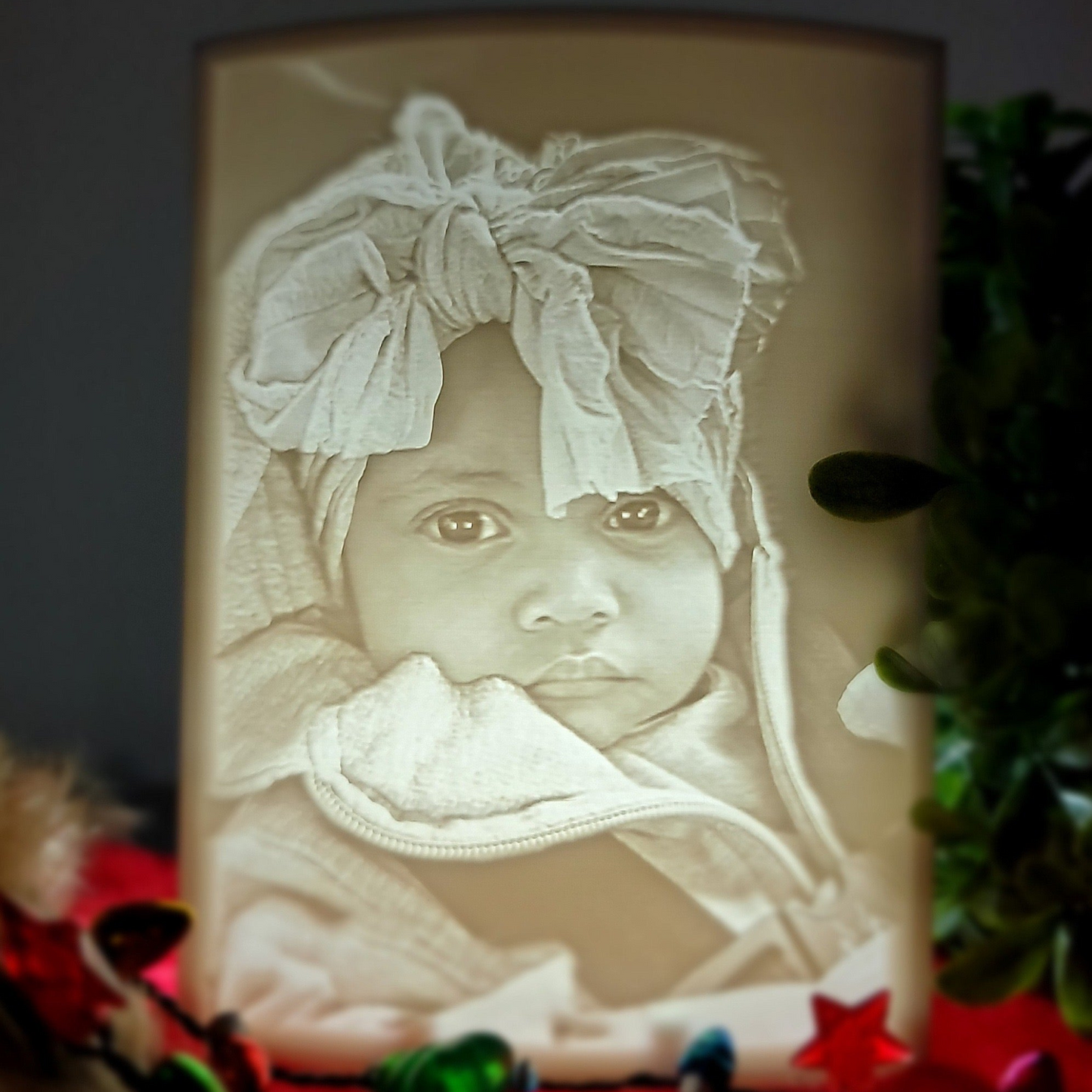 Black and White Photo Lamp