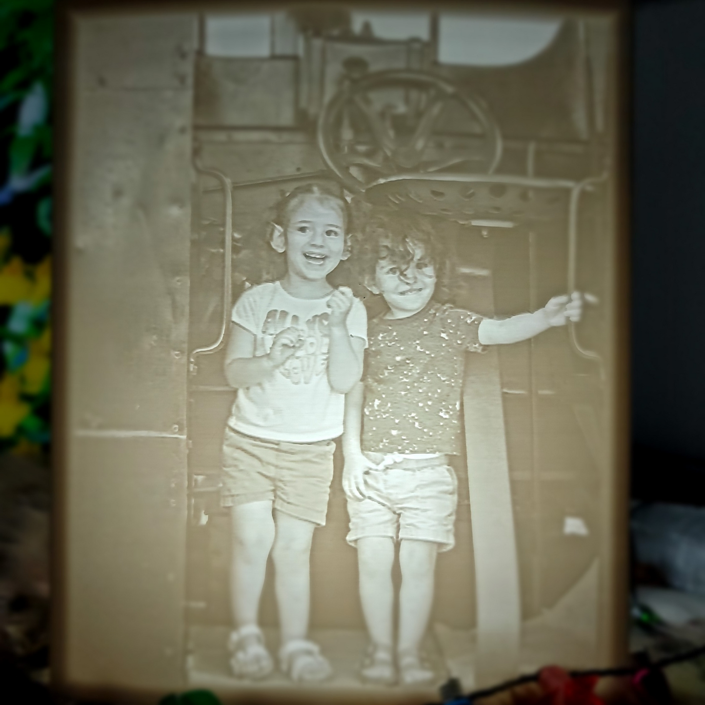 Black and White Photo Lamp