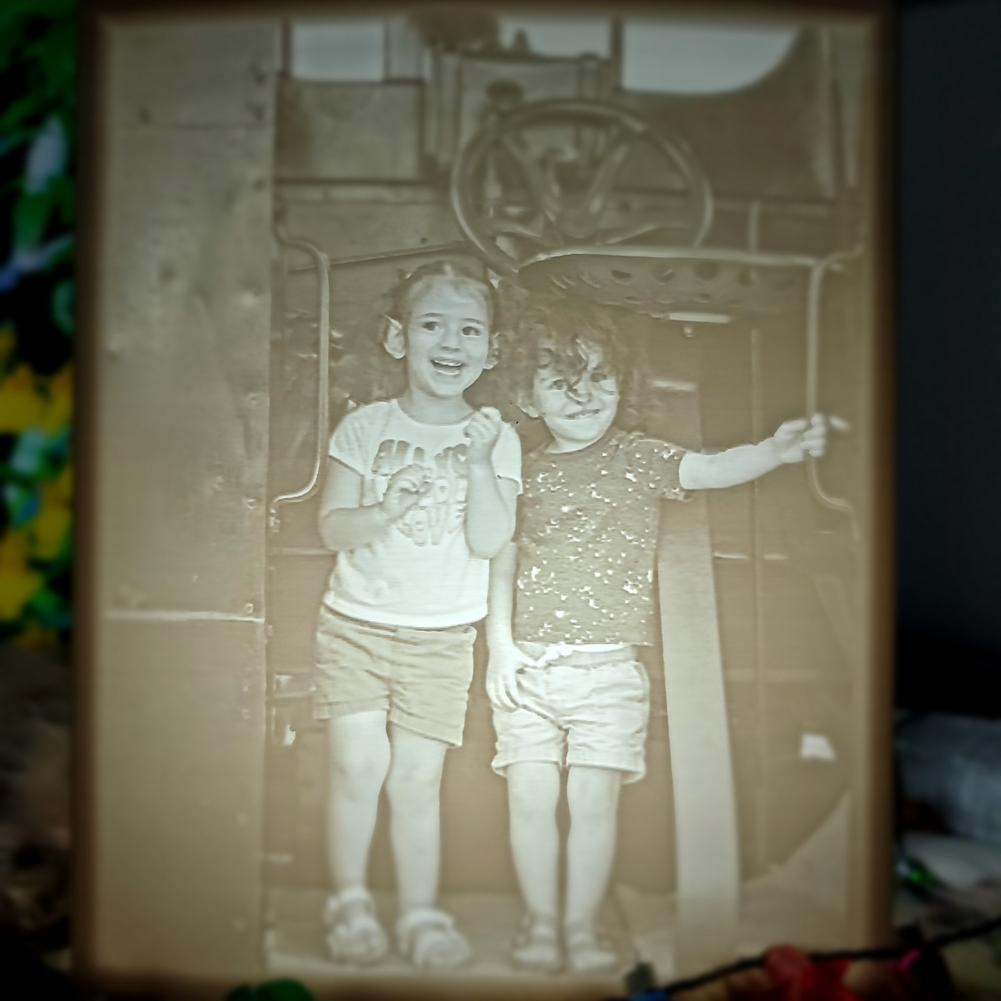 Black and White Photo Lamp