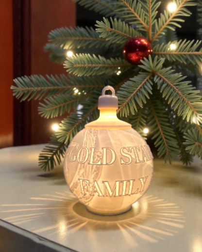 White House Gold Star Famiy Ornament