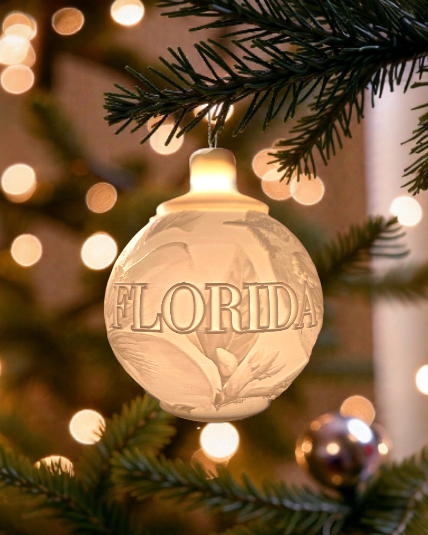 White House Gold Star Tree State Ornament - Choose Your State