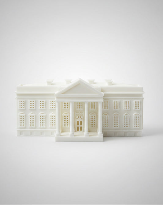 White House Architectural Model | 3D Printed Landmark Decor