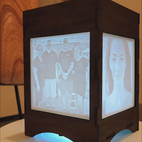 Laser Cut Wooden Lamp Personalized – BE 3D Print Shop