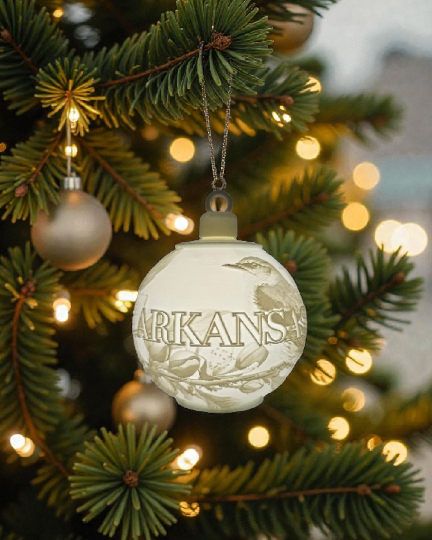 White House Gold Star Tree State Ornament - Choose Your State