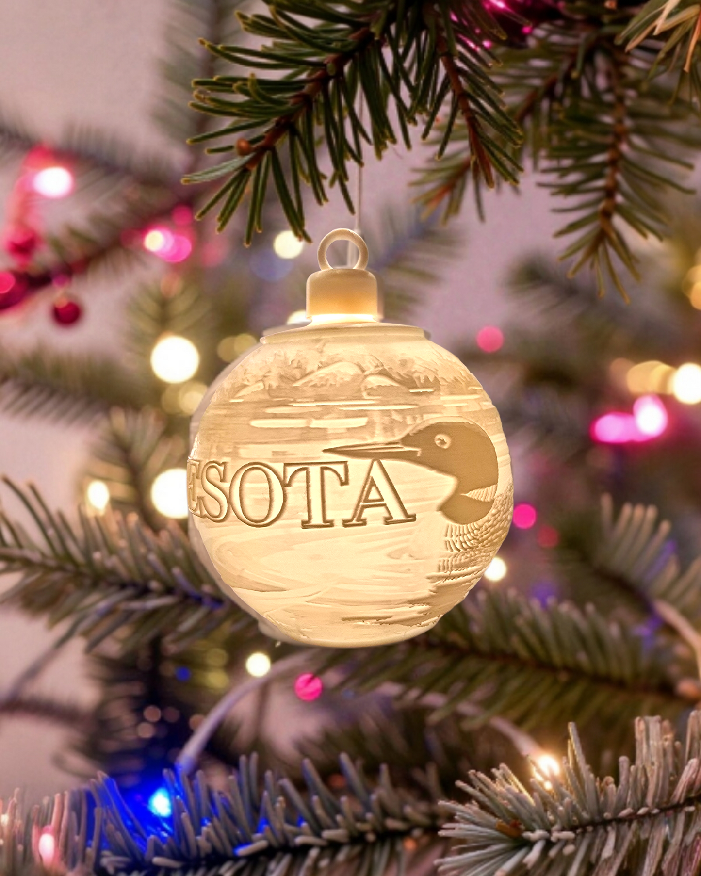 White House Gold Star Tree State Ornament - Choose Your State