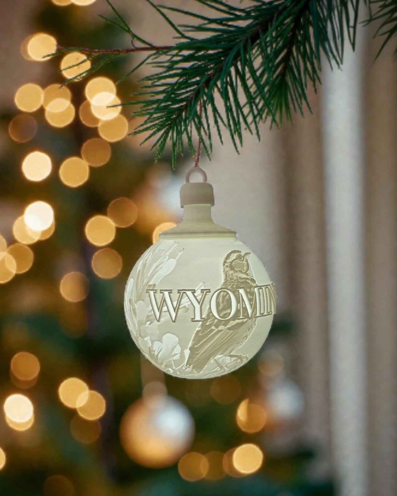 White House Gold Star Tree State Ornament - Choose Your State