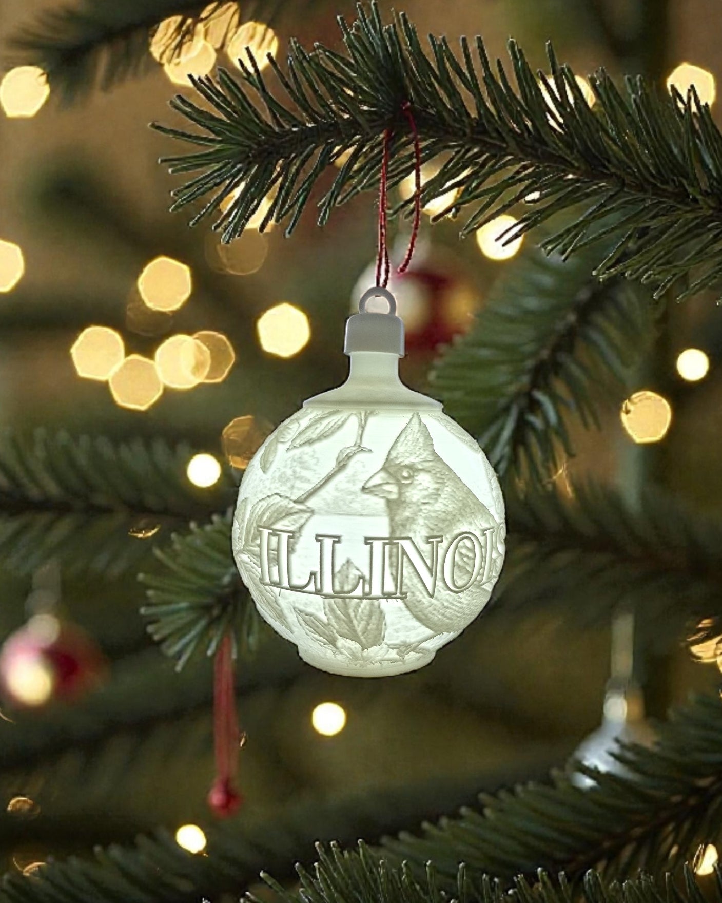 White House Gold Star Tree State Ornament - Choose Your State