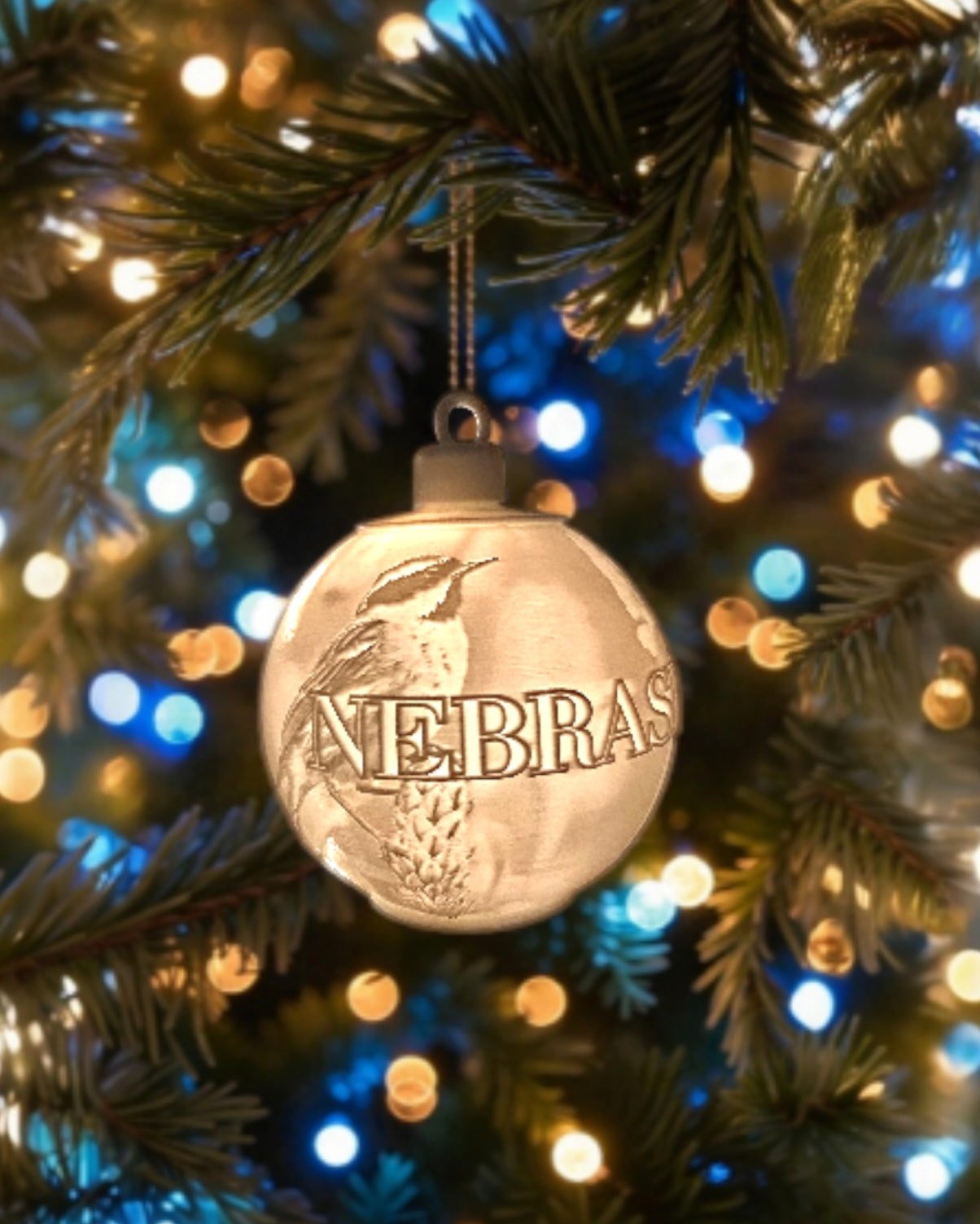 White House Gold Star Tree State Ornament - Choose Your State