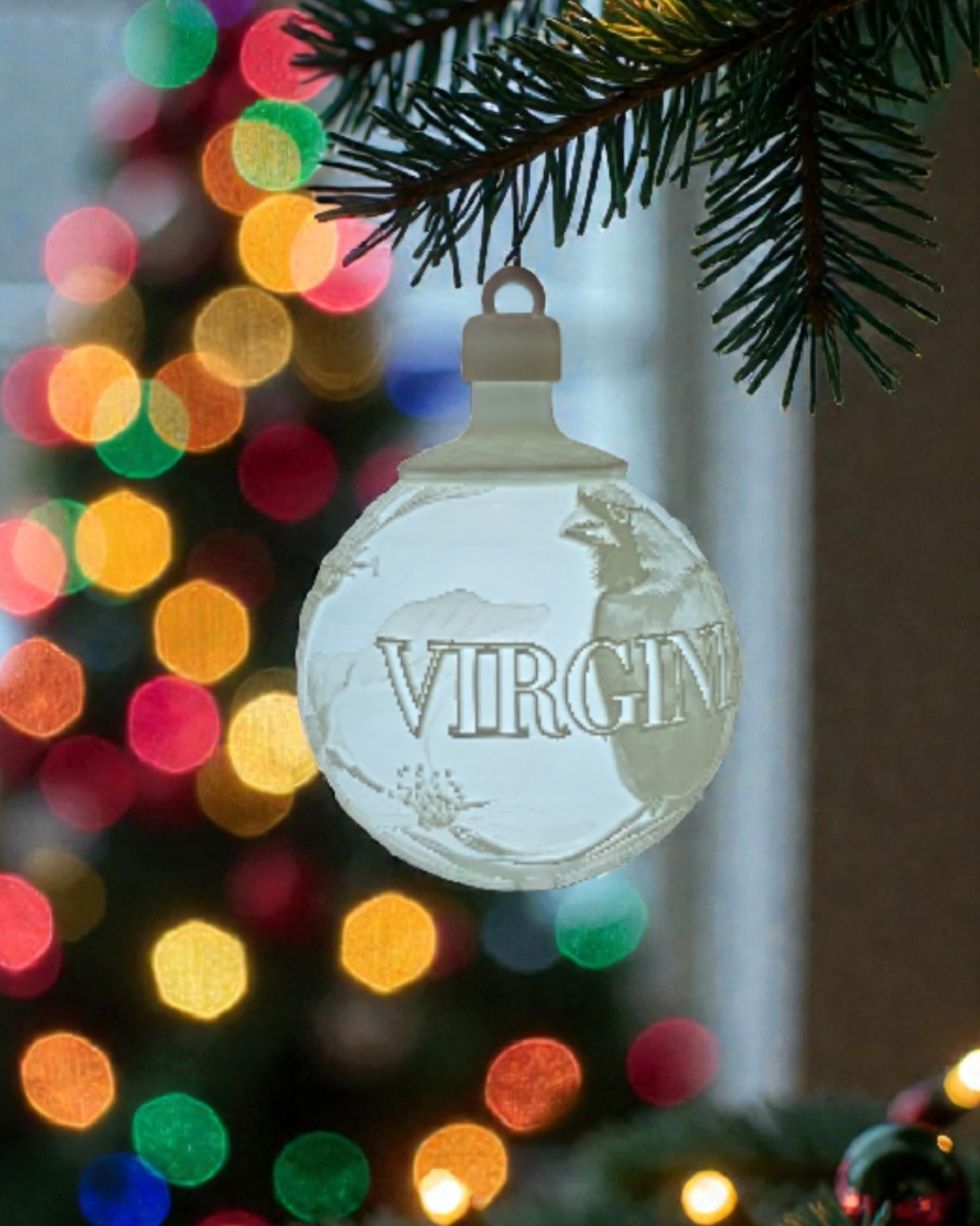 White House Gold Star Tree State Ornament - Choose Your State