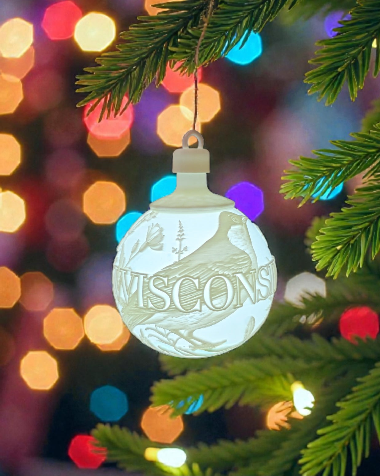 White House Gold Star Tree State Ornament - Choose Your State