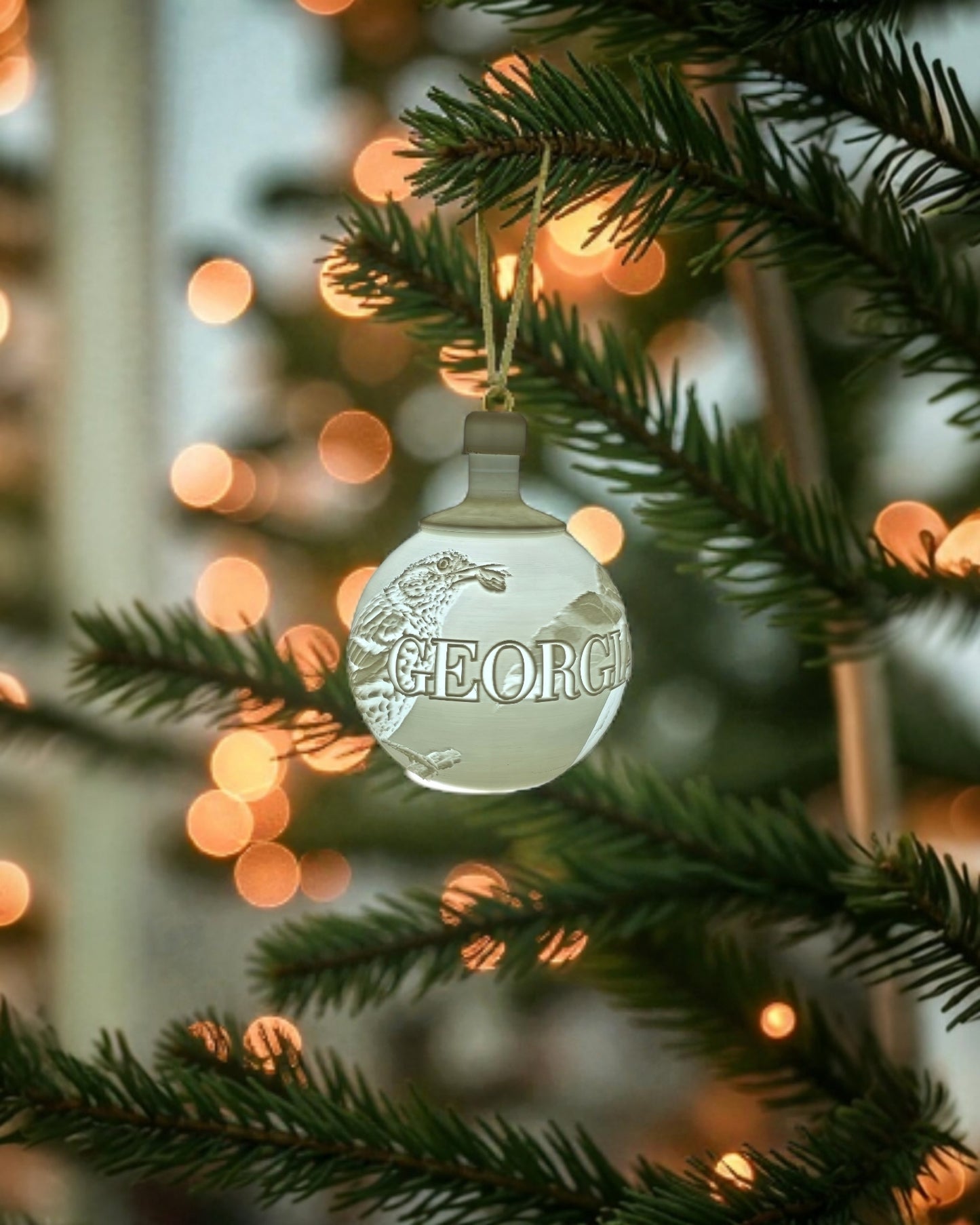 White House Gold Star Tree State Ornament - Choose Your State