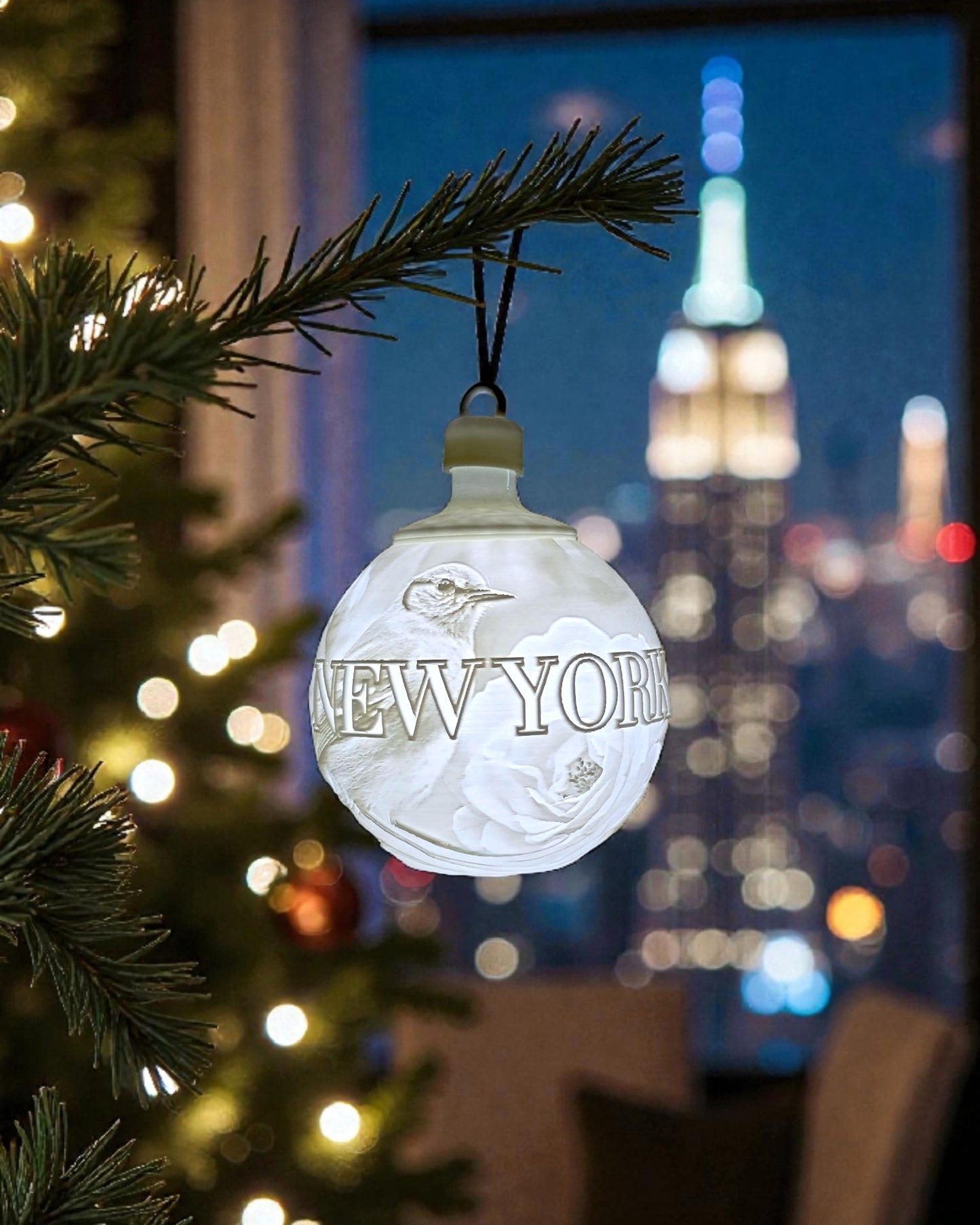 White House Gold Star Tree State Ornament - Choose Your State