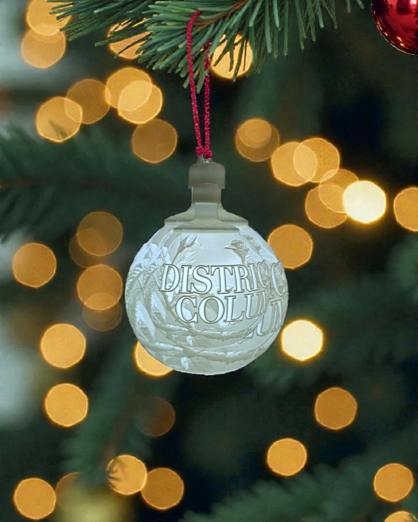 White House Gold Star Tree State Ornament - Choose Your State