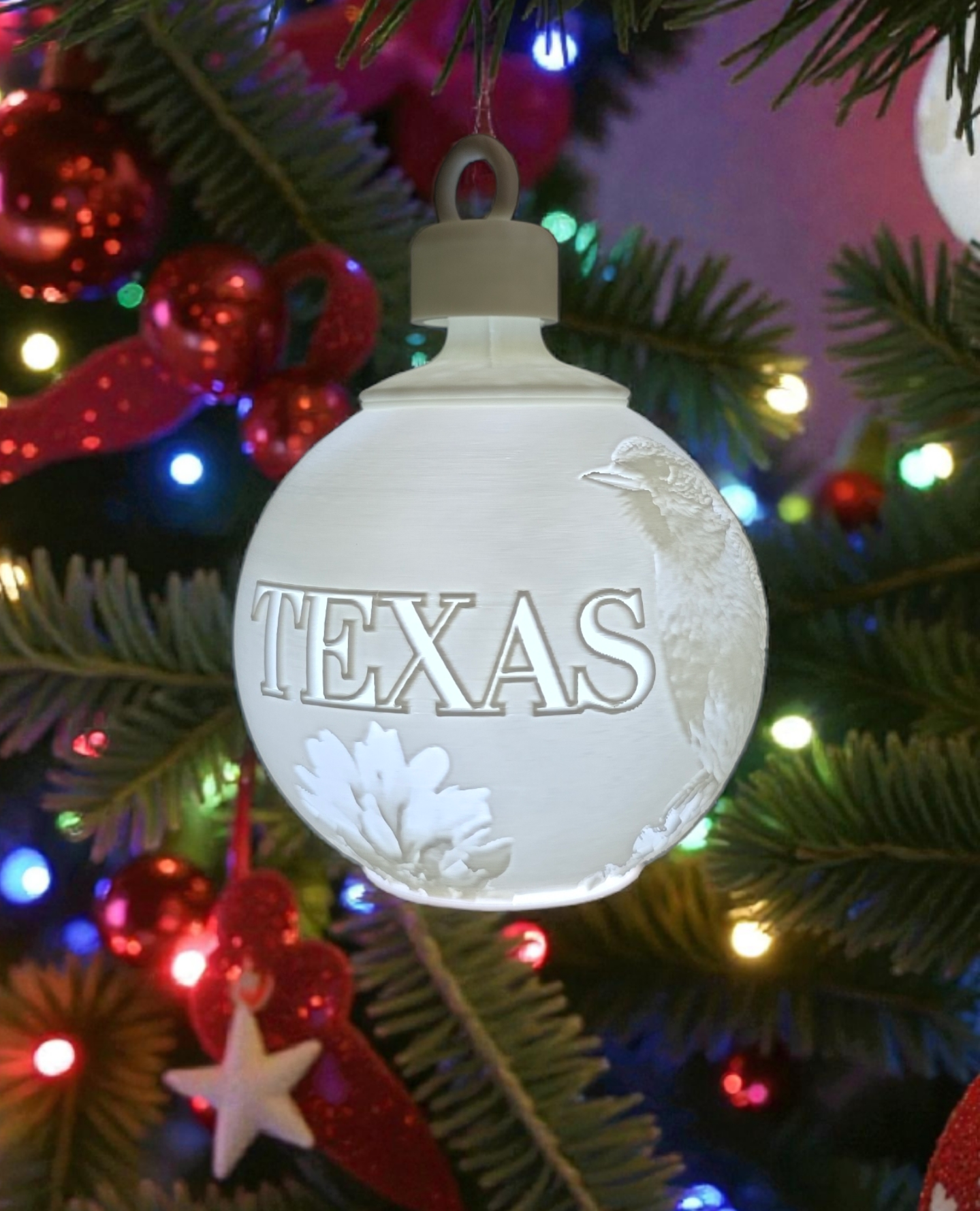 White House Gold Star Tree State Ornament - Choose Your State