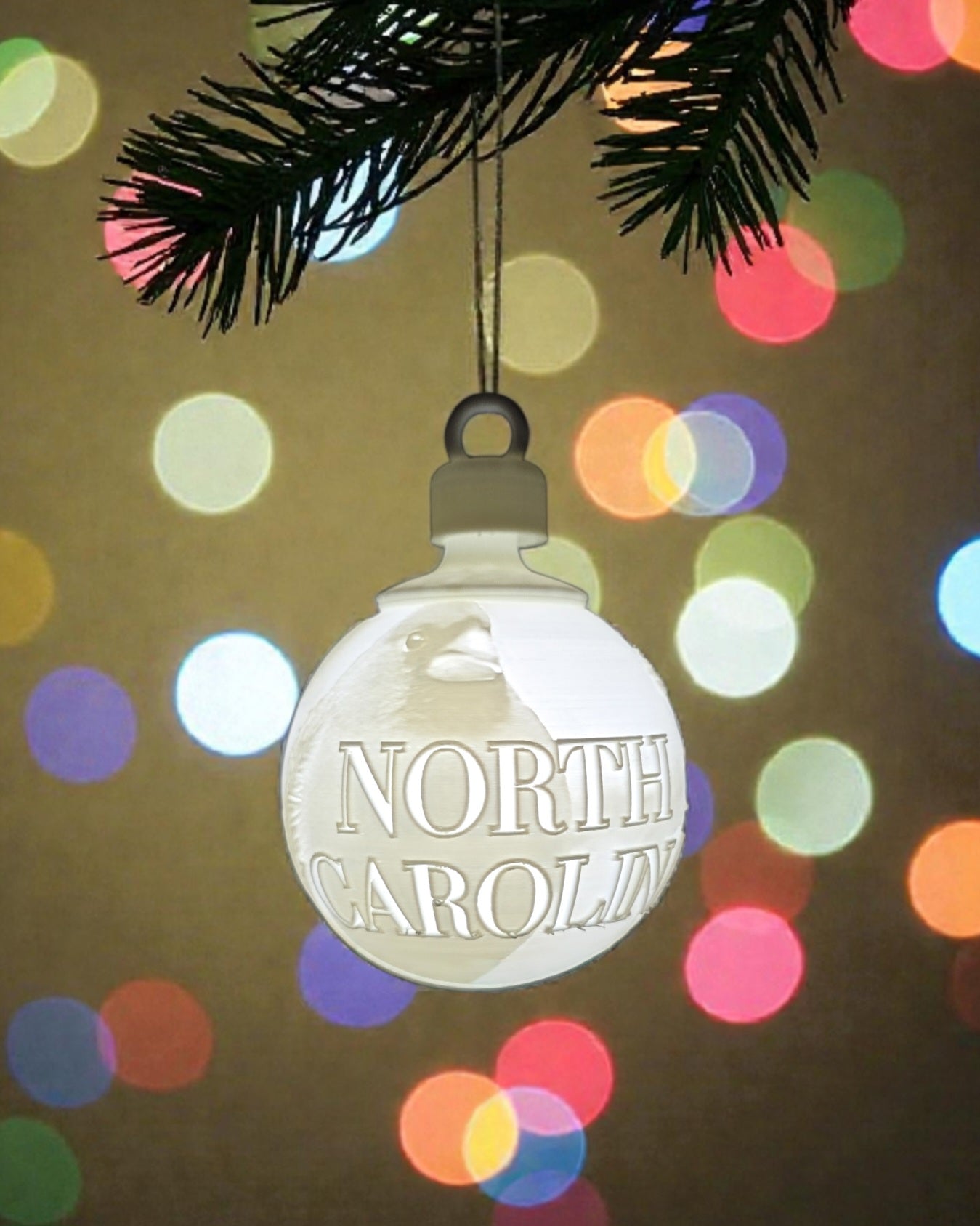 White House Gold Star Tree State Ornament - Choose Your State