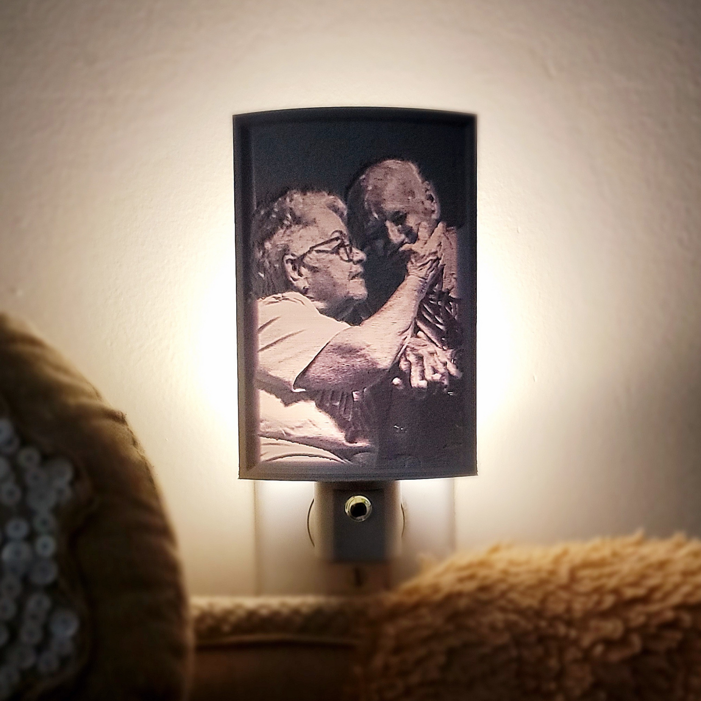 LED 3D Printed Lithophane Night Light (Personalized)